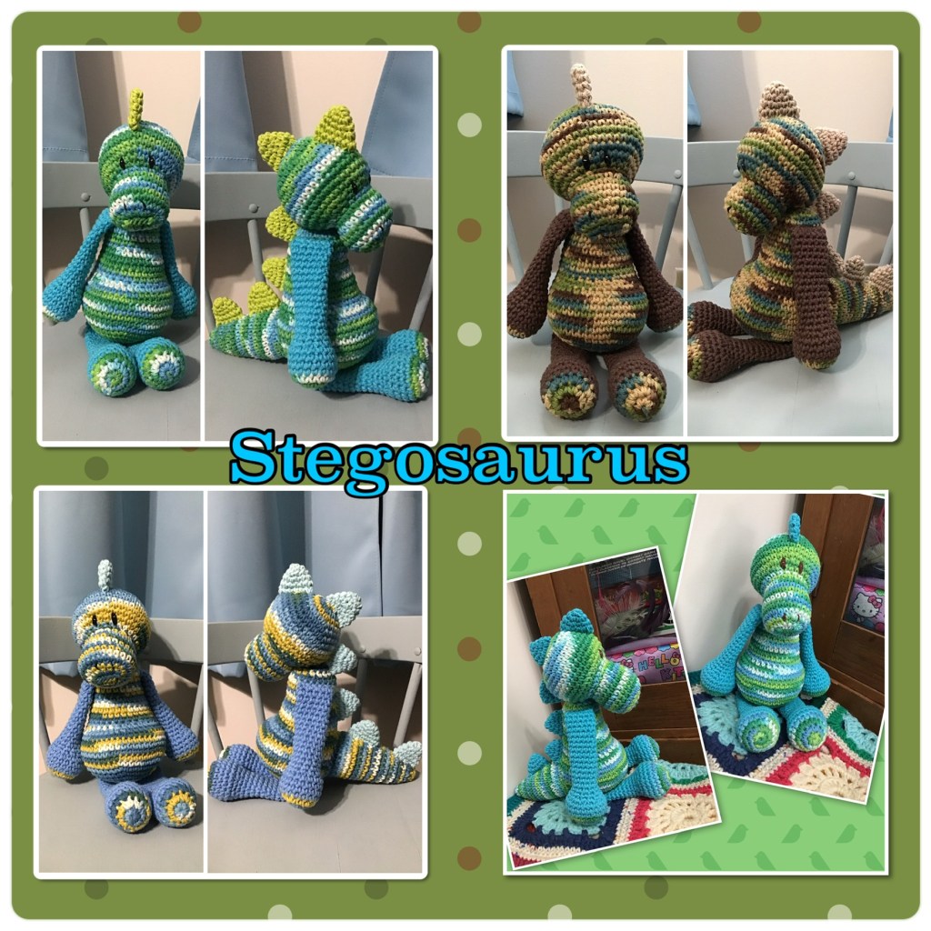 Stegosaurus crochet stuffie