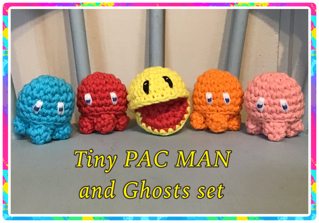 PAC MAN and ghosts set