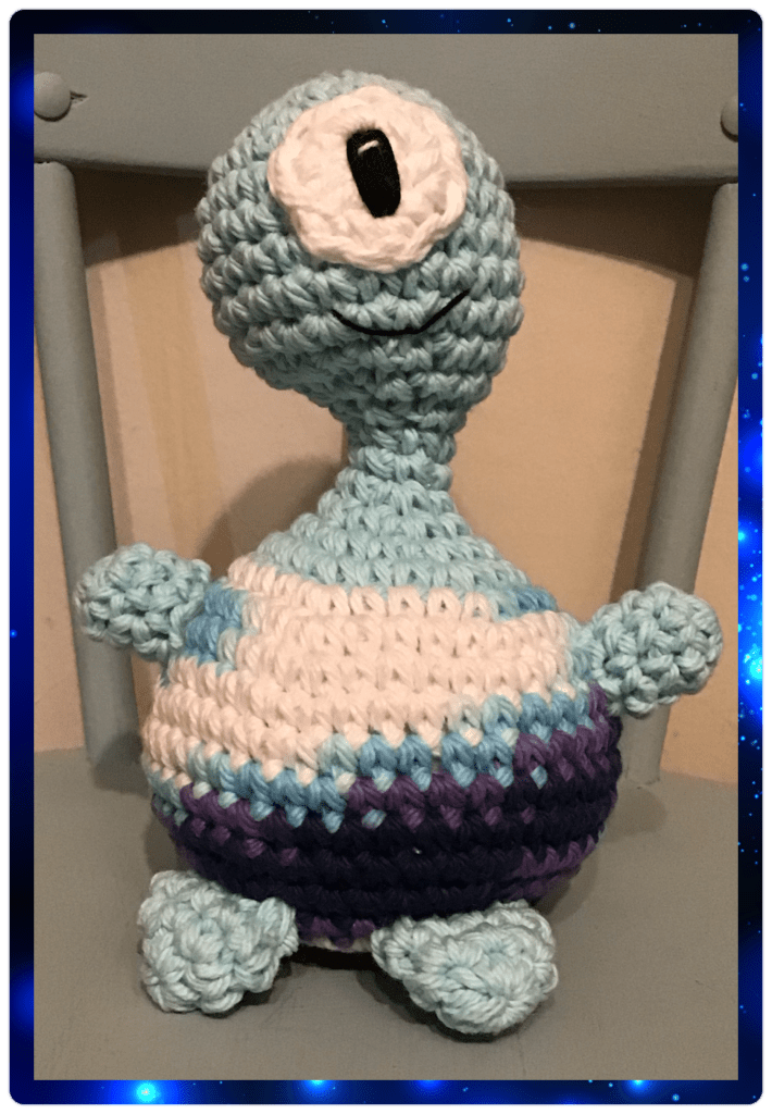 A turtle like monster in blues